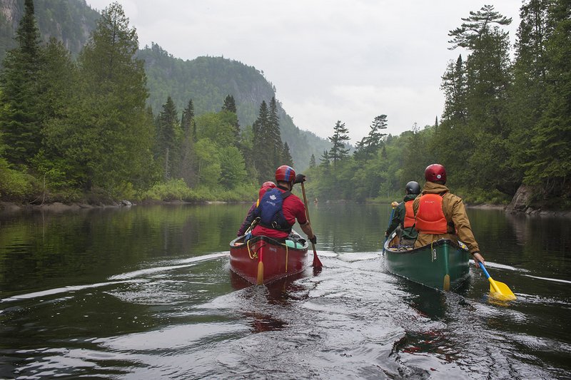 Summer canoe tripping wilderness adventure